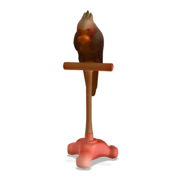 Parrot on a perch