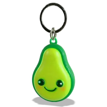 An AI model of an avocado keychain